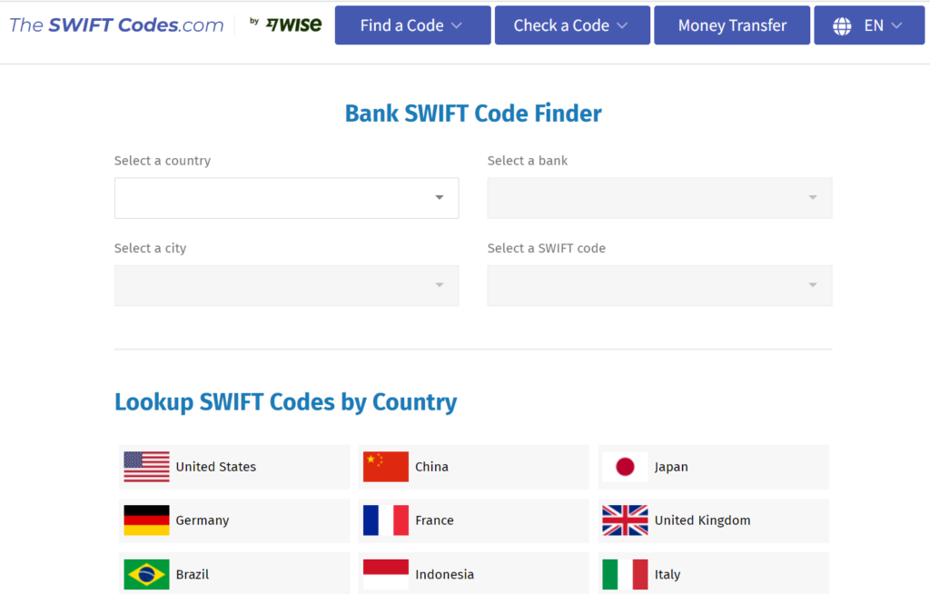 What is a SWIFT Code? How to Search and Recommended Websites